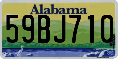 AL license plate 59BJ710