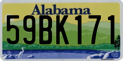 AL license plate 59BK171