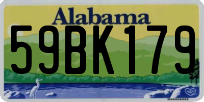 AL license plate 59BK179