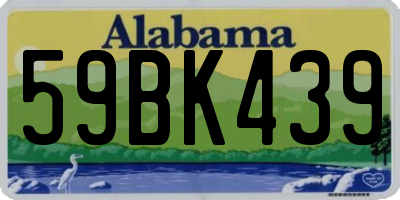 AL license plate 59BK439