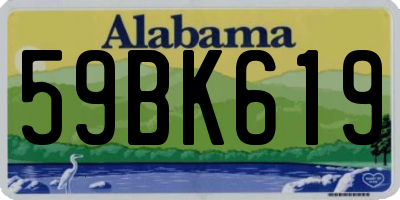 AL license plate 59BK619