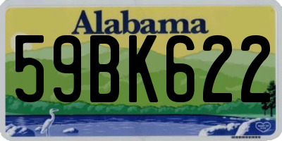 AL license plate 59BK622