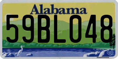 AL license plate 59BL048