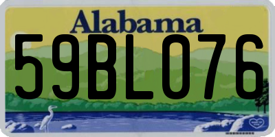 AL license plate 59BL076
