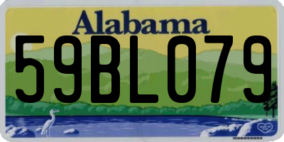 AL license plate 59BL079