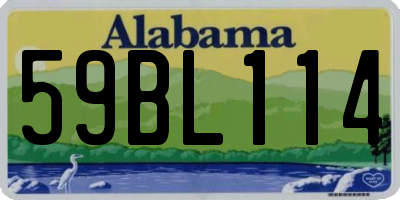 AL license plate 59BL114