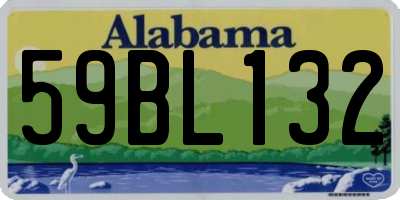 AL license plate 59BL132