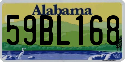 AL license plate 59BL168