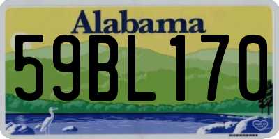 AL license plate 59BL170