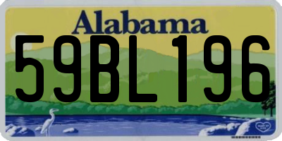 AL license plate 59BL196