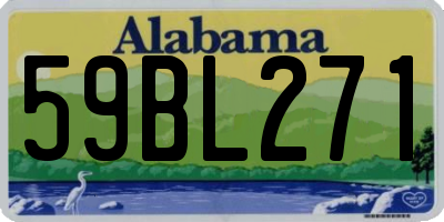 AL license plate 59BL271