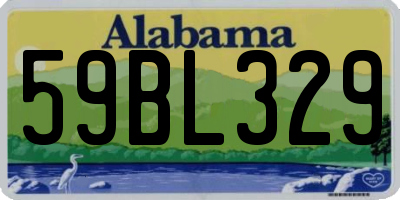 AL license plate 59BL329
