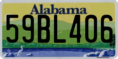AL license plate 59BL406