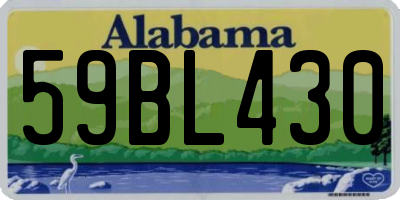 AL license plate 59BL430