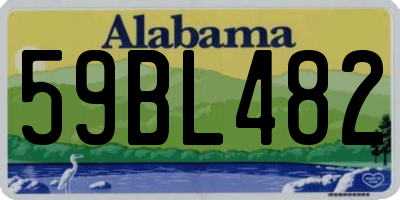 AL license plate 59BL482