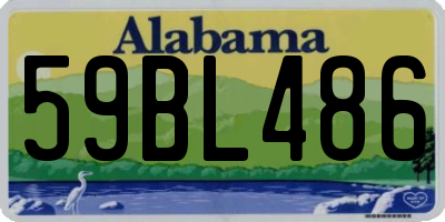 AL license plate 59BL486