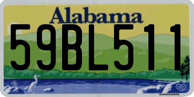 AL license plate 59BL511