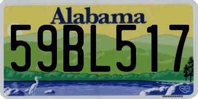 AL license plate 59BL517