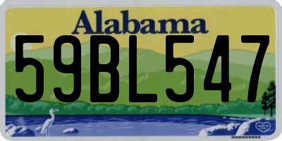 AL license plate 59BL547