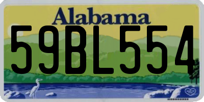 AL license plate 59BL554
