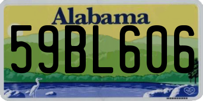 AL license plate 59BL606