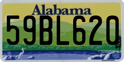 AL license plate 59BL620