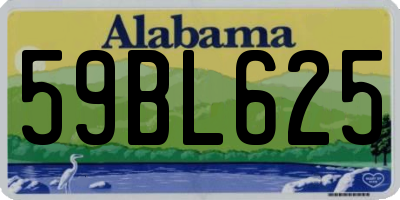 AL license plate 59BL625