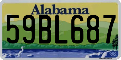 AL license plate 59BL687