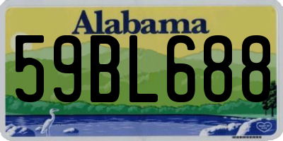 AL license plate 59BL688