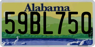 AL license plate 59BL750