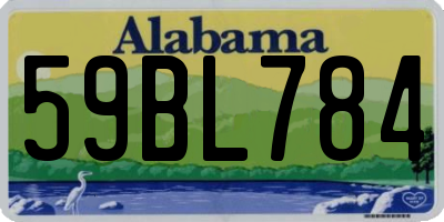 AL license plate 59BL784