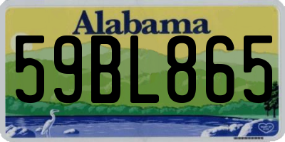 AL license plate 59BL865