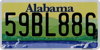 AL license plate 59BL886