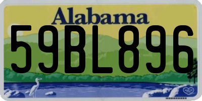 AL license plate 59BL896