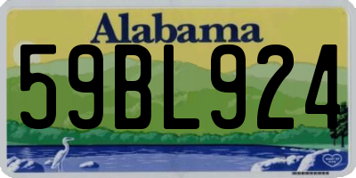 AL license plate 59BL924