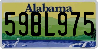 AL license plate 59BL975