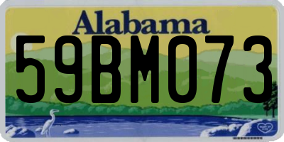 AL license plate 59BM073