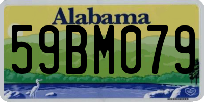 AL license plate 59BM079