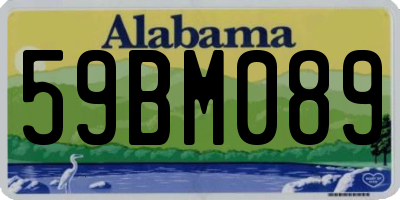 AL license plate 59BM089