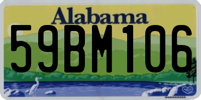 AL license plate 59BM106