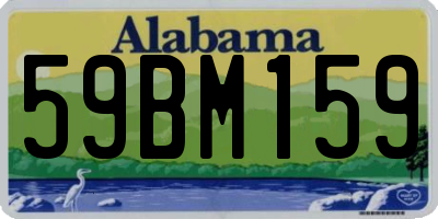 AL license plate 59BM159