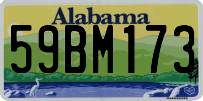 AL license plate 59BM173