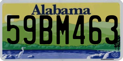AL license plate 59BM463