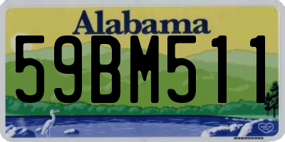 AL license plate 59BM511