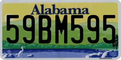 AL license plate 59BM595