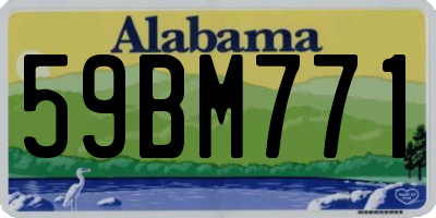 AL license plate 59BM771