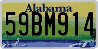 AL license plate 59BM914