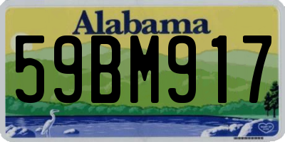 AL license plate 59BM917