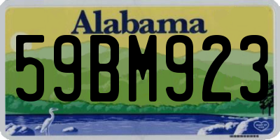 AL license plate 59BM923