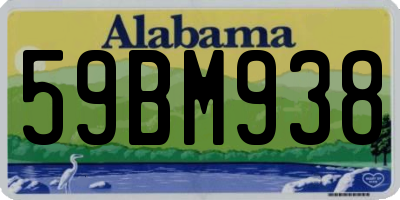 AL license plate 59BM938